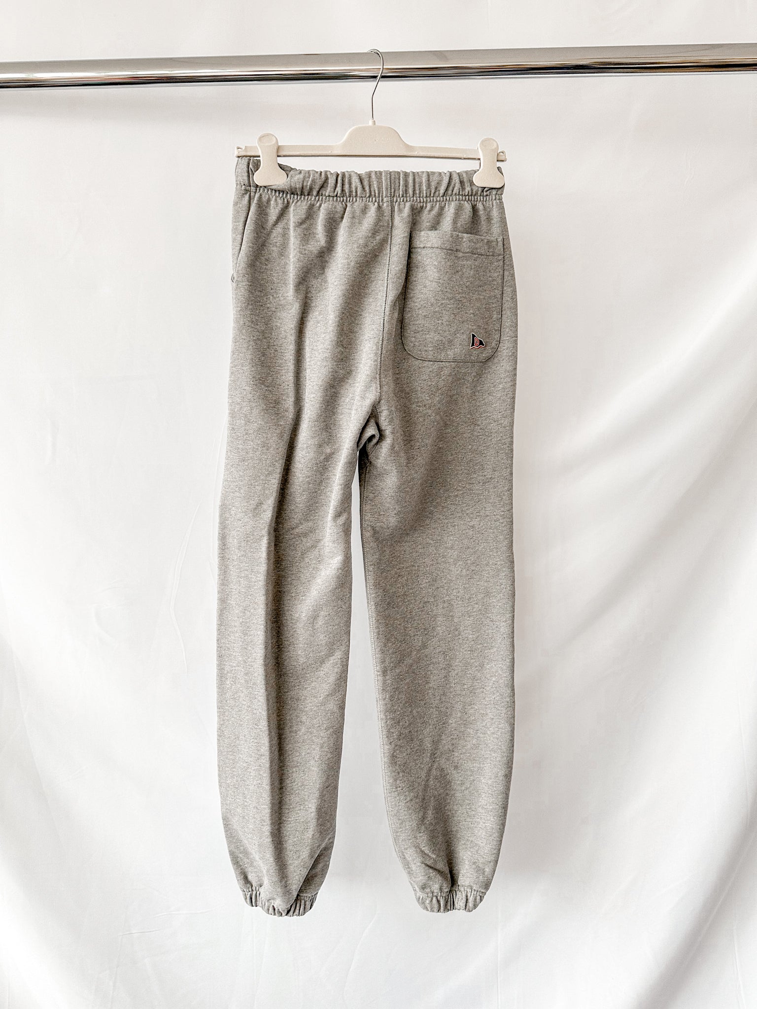 Drake's Grey D Flag Emblem Pocket Detail Cotton Jogger Bottoms