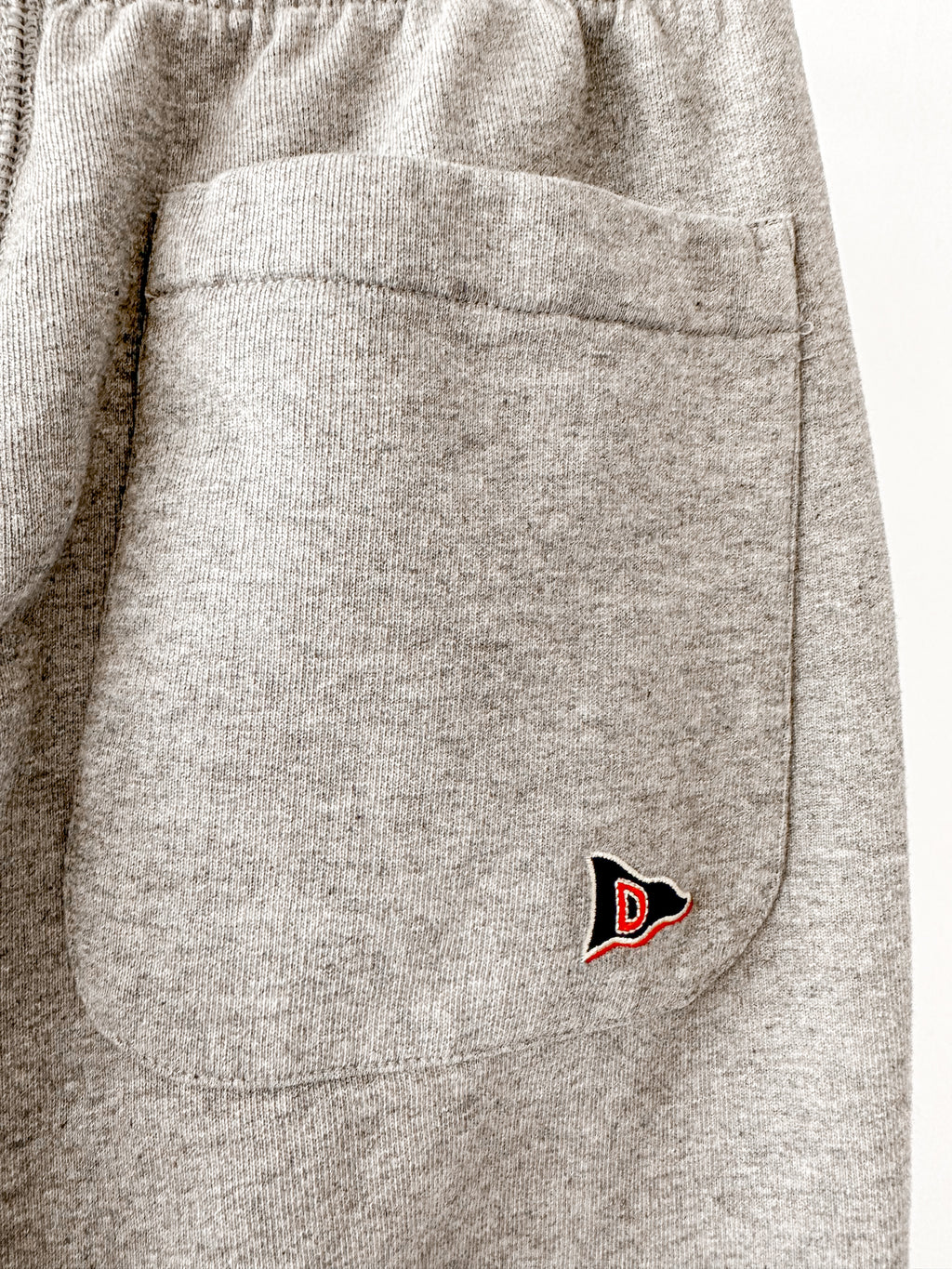 Drake's Grey D Flag Emblem Pocket Detail Cotton Jogger Bottoms