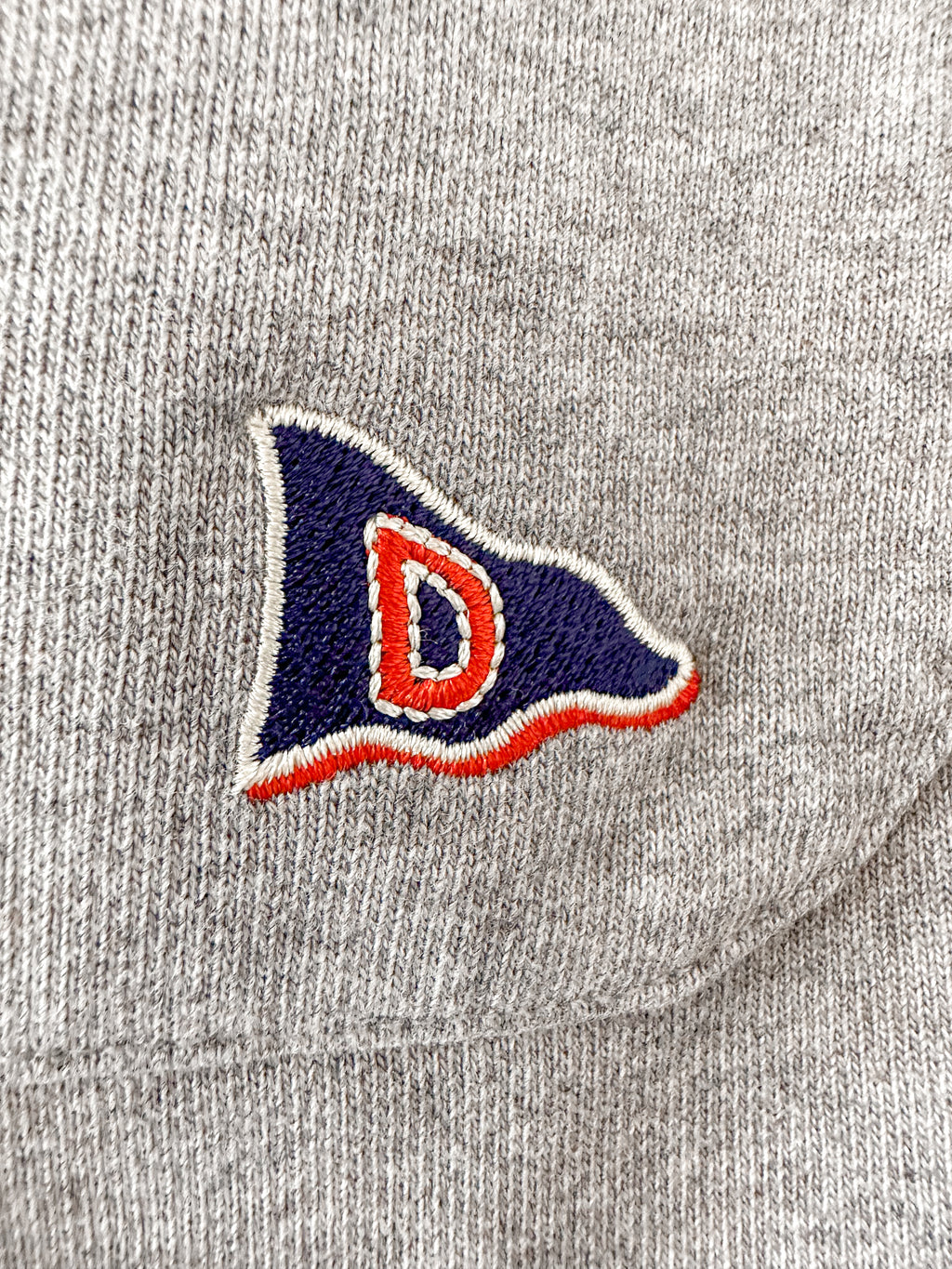 Drake's Grey D Flag Emblem Pocket Detail Cotton Jogger Bottoms