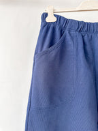 Drake's Navy Cotton Jogging Bottoms