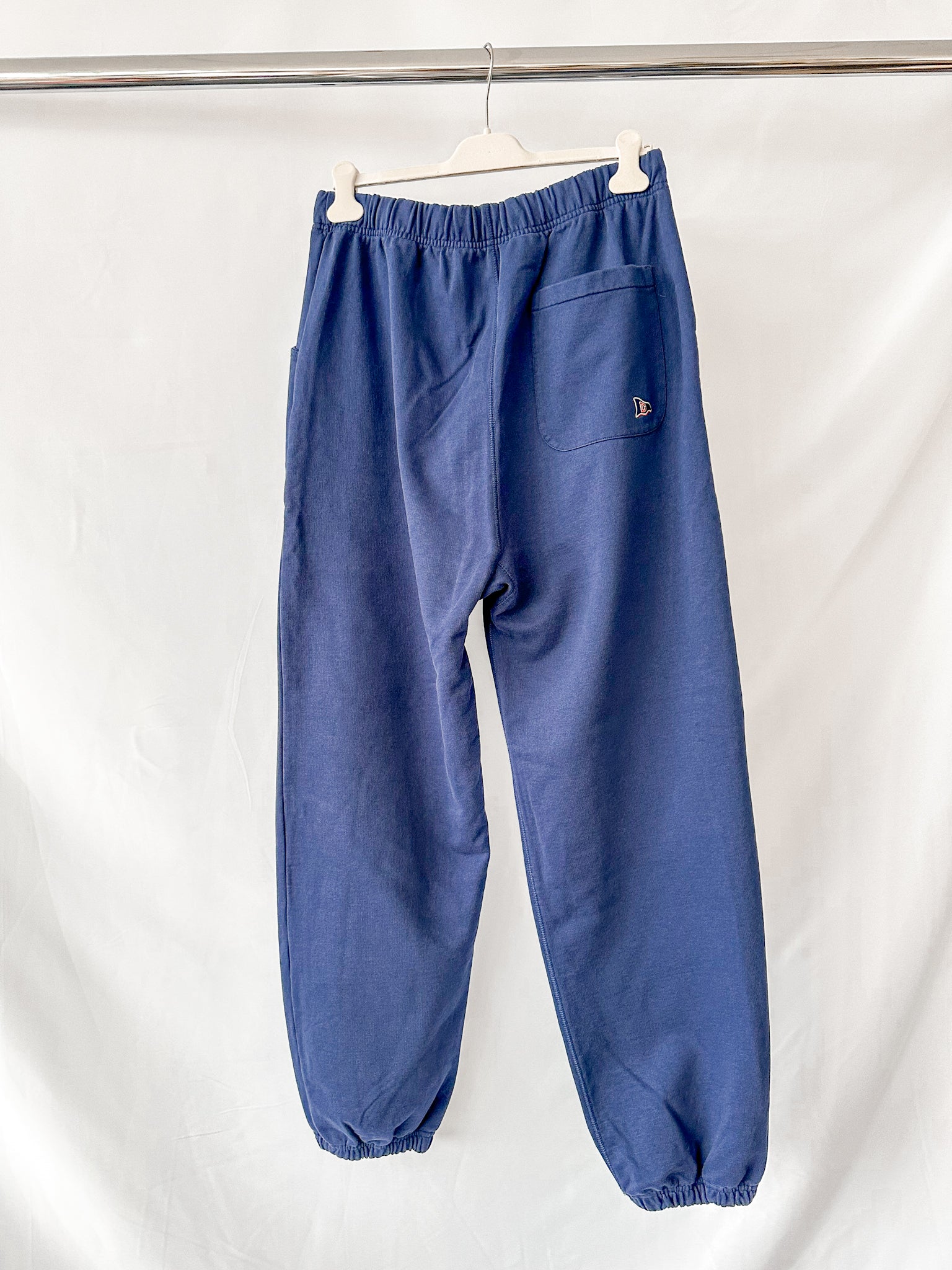 Drake's Navy Cotton Jogging Bottoms