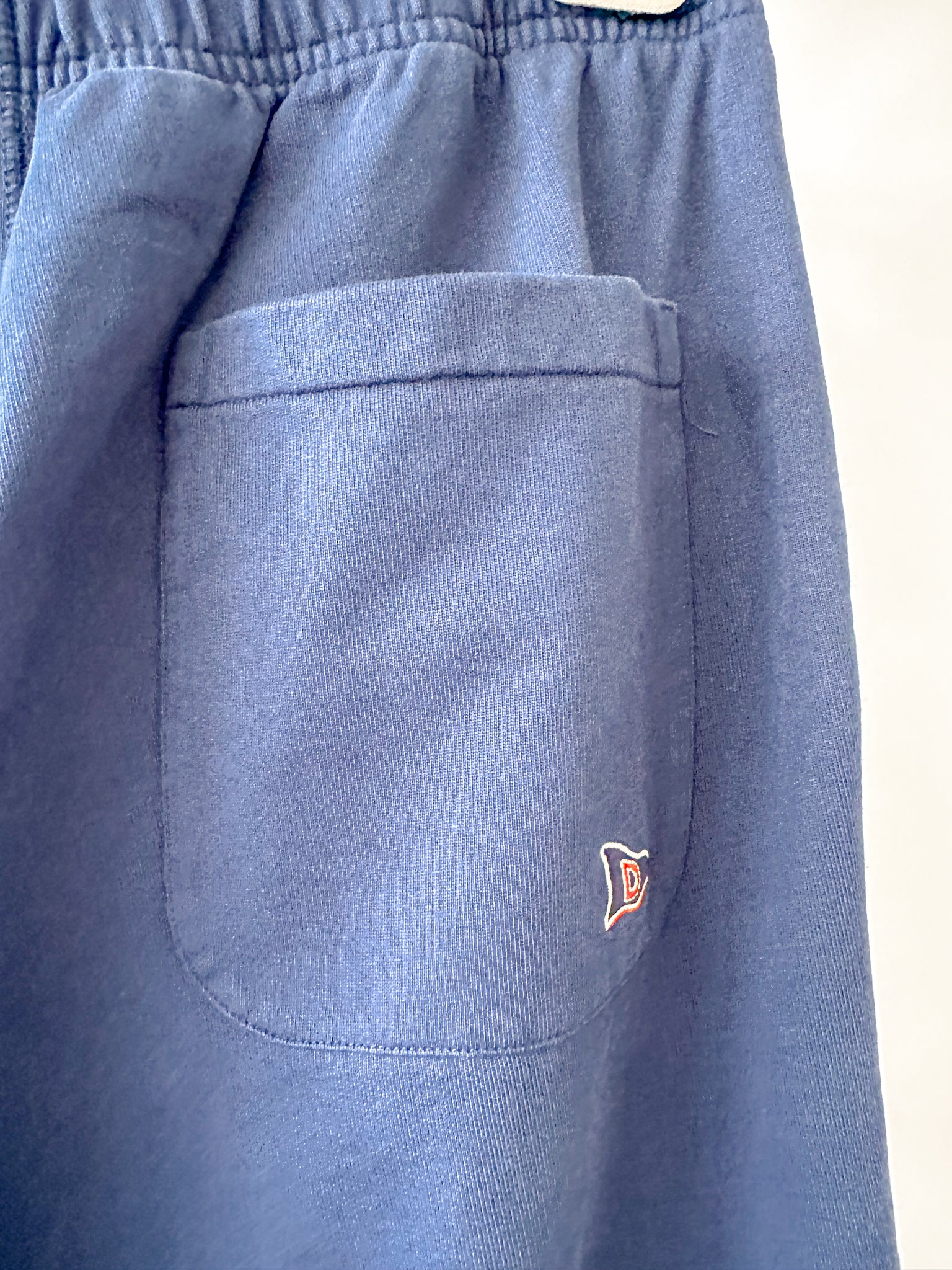 Drake's Navy Cotton Jogging Bottoms