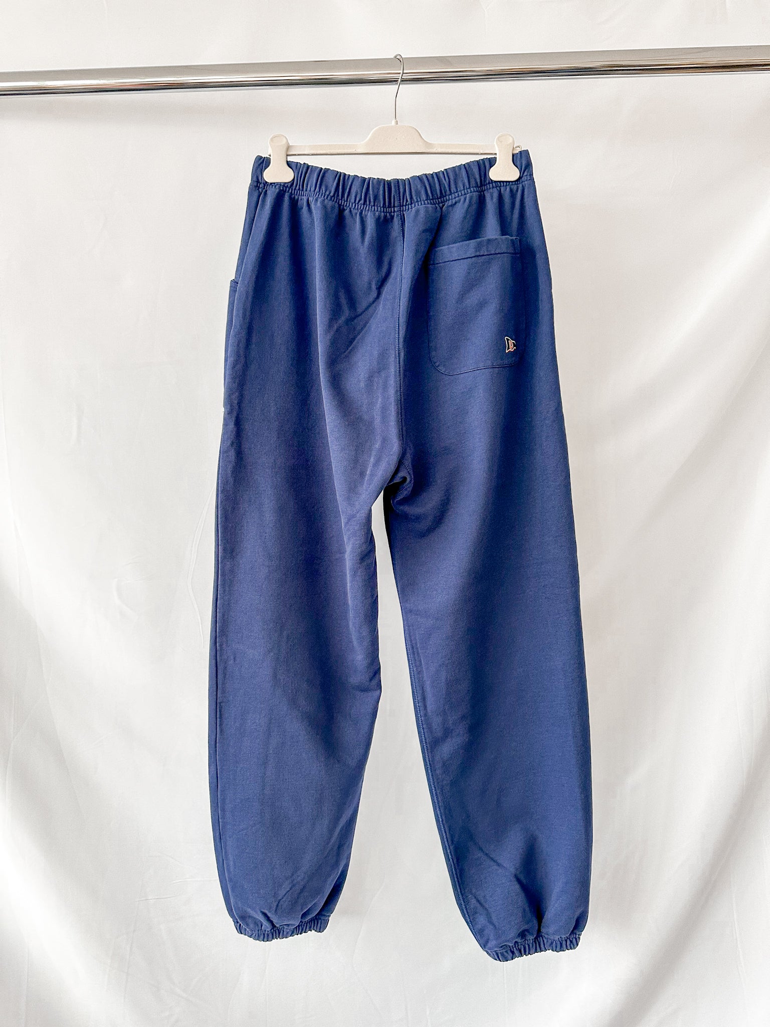 Drake's Navy Cotton Jogging Bottoms