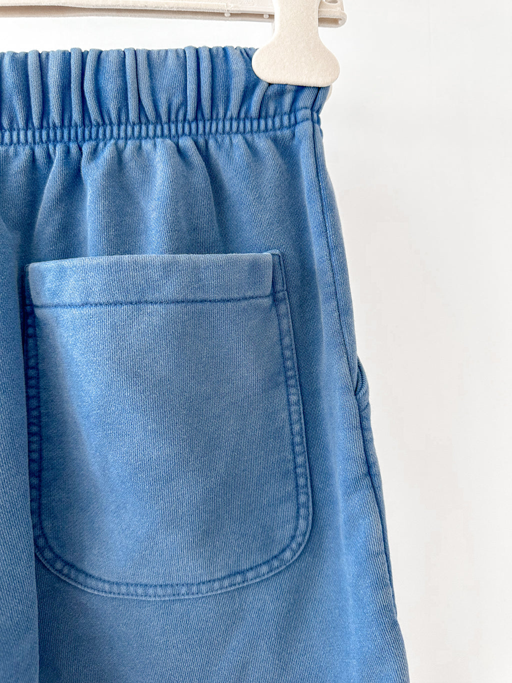 Drake's Acid Blue Cotton Drawstring Jogger Shorts