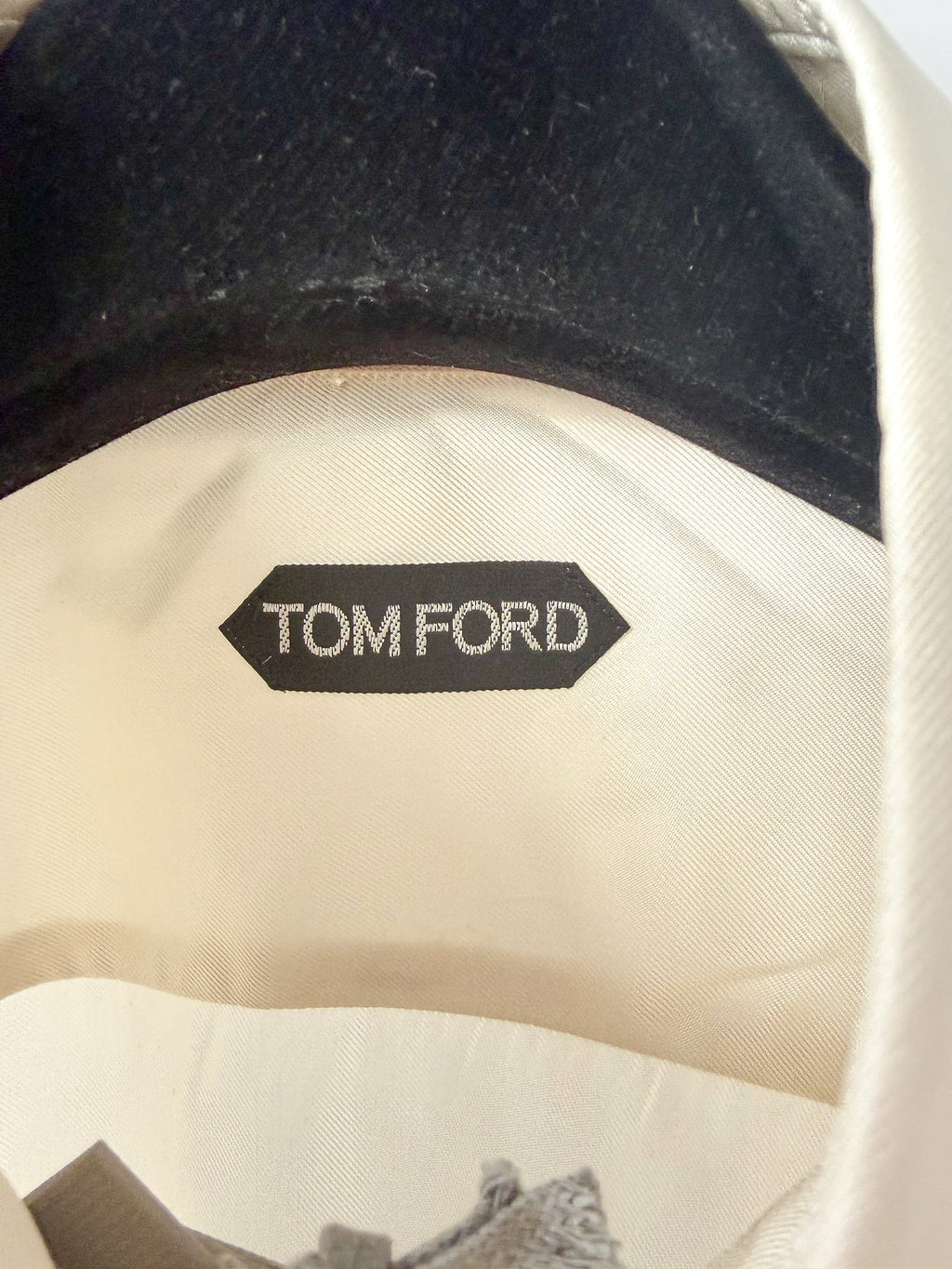 Chemise en soie crème Tom Ford
