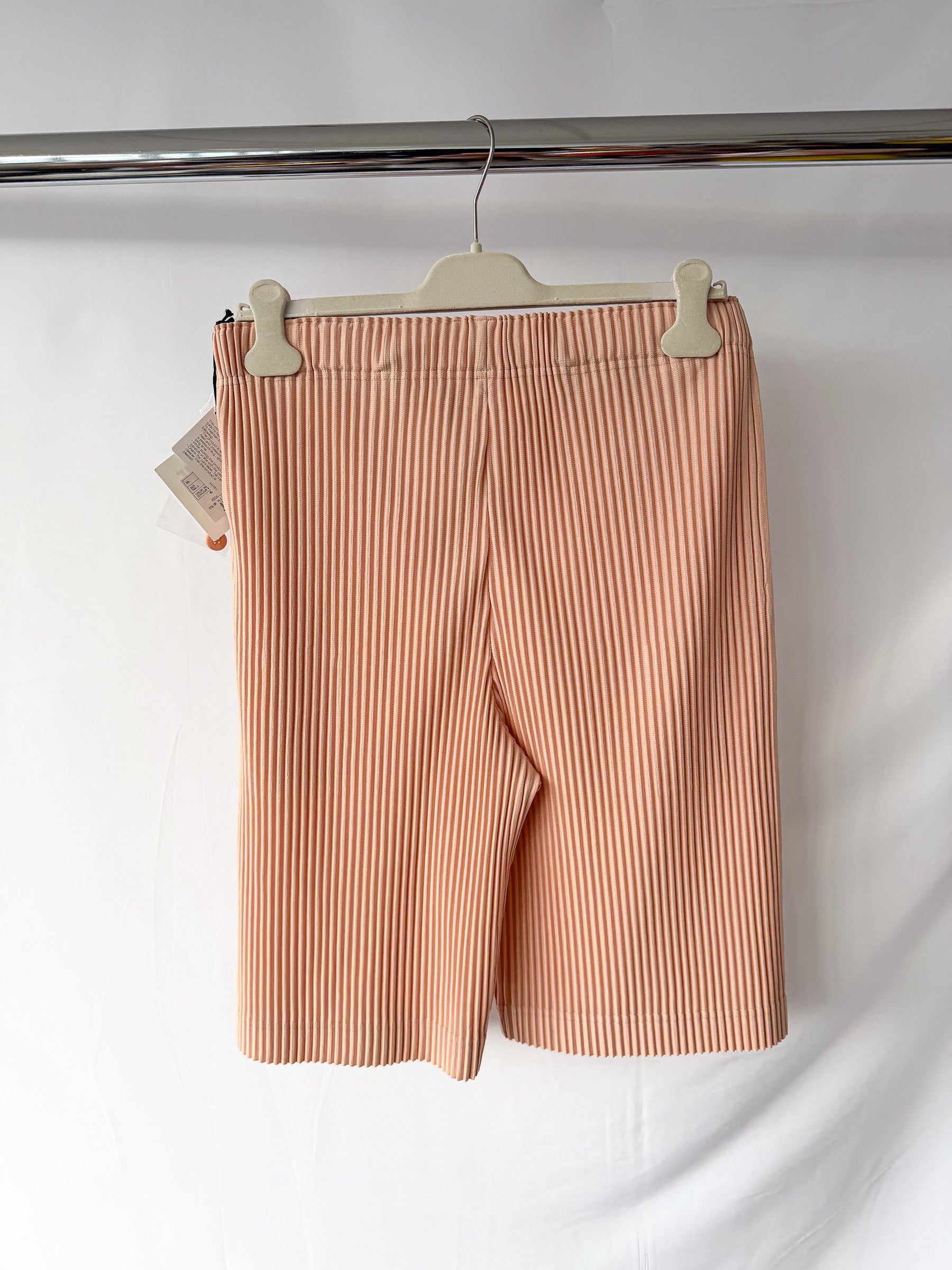 Issey Miyake Pleats Please Peach Shorts