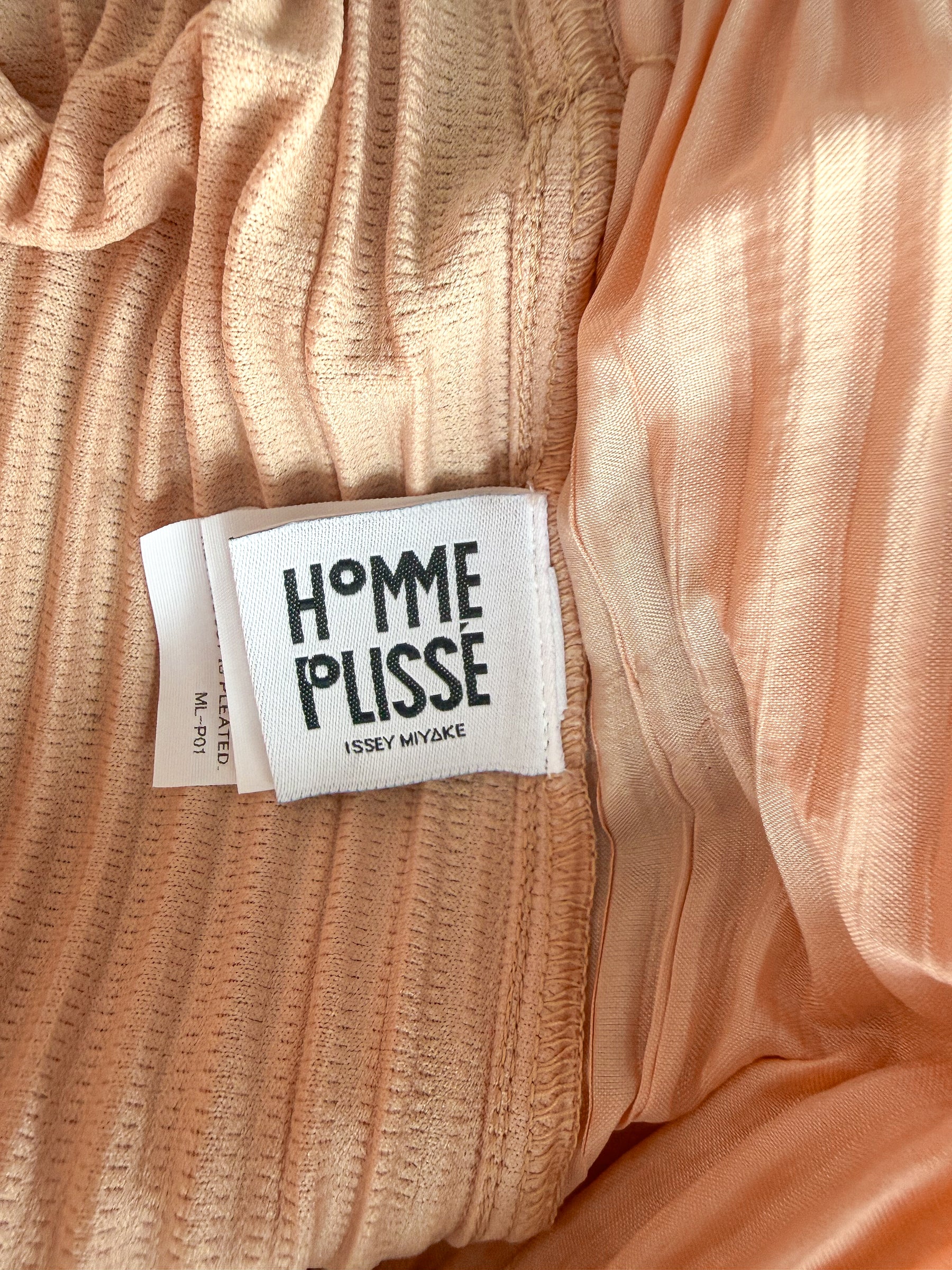 Issey Miyake Pleats Please Peach Shorts