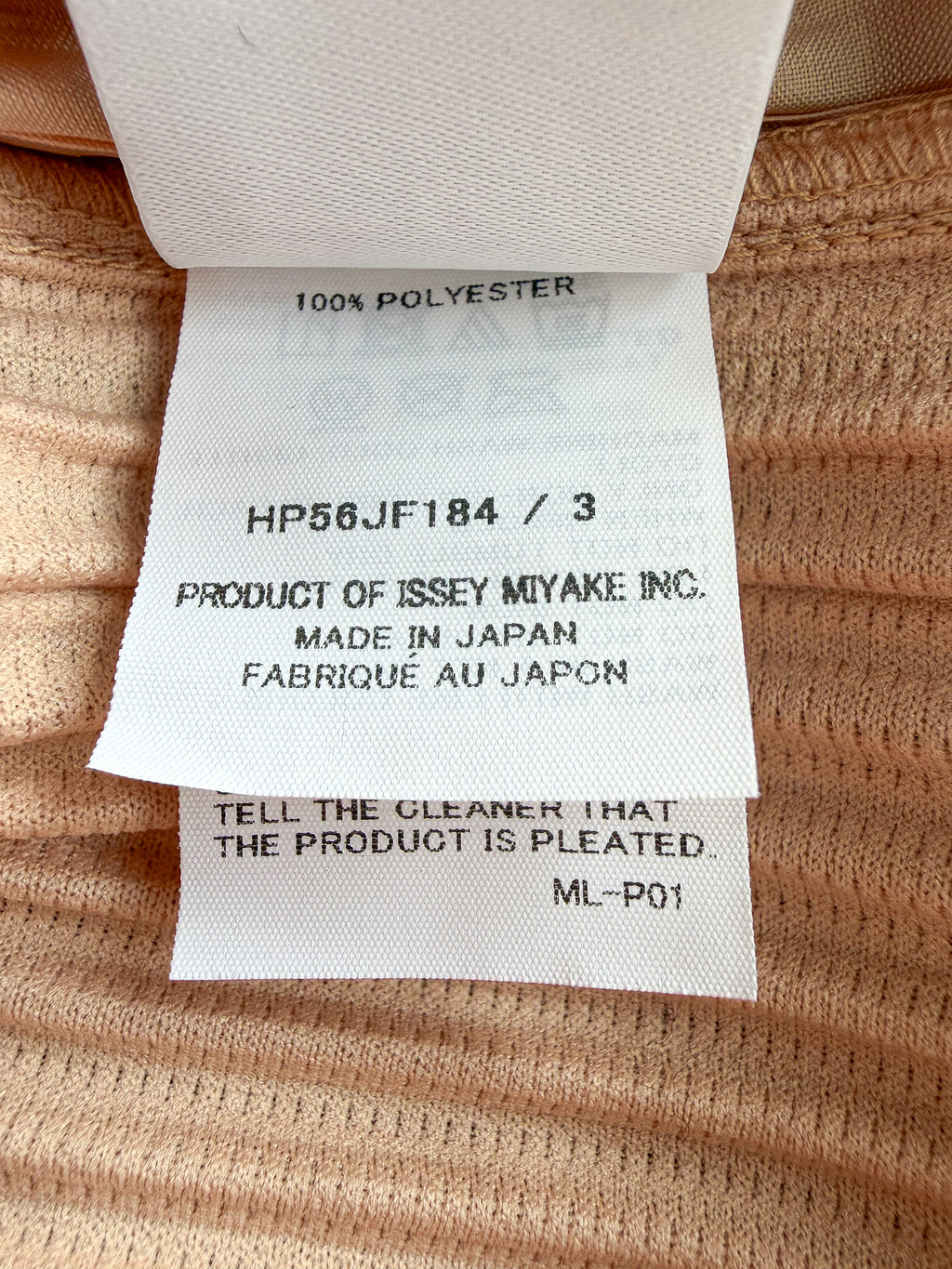 Issey Miyake Pleats Please Peach Shorts