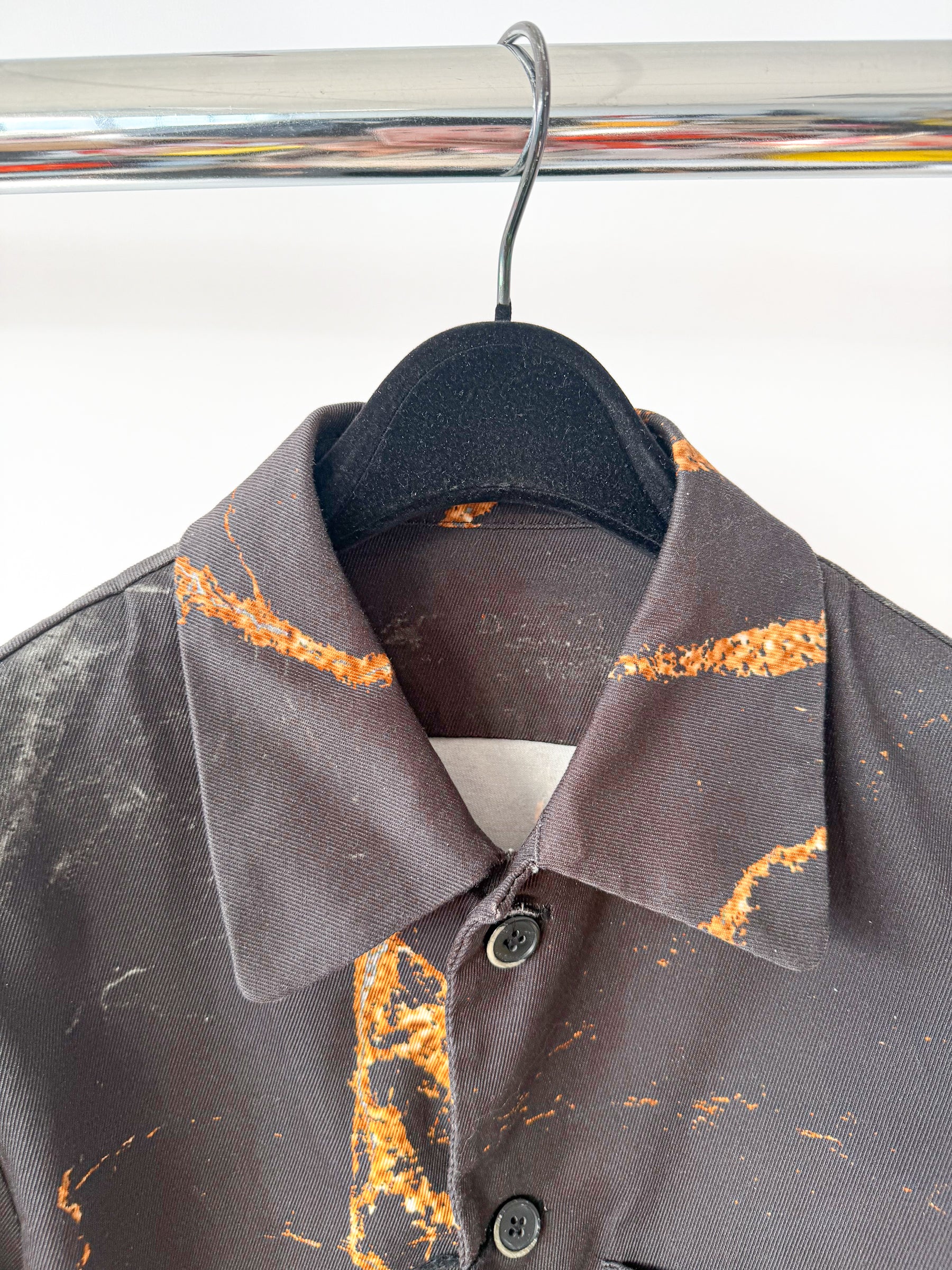 Barena Cotton Canvas Over Shirt Jacket In Black