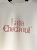 Late Checkout White Tee Shirt