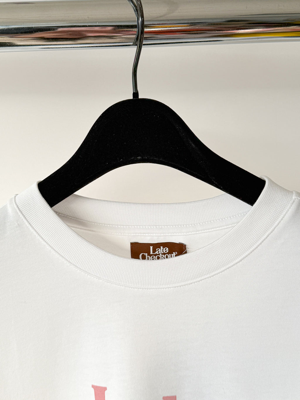 Late Checkout White Tee Shirt