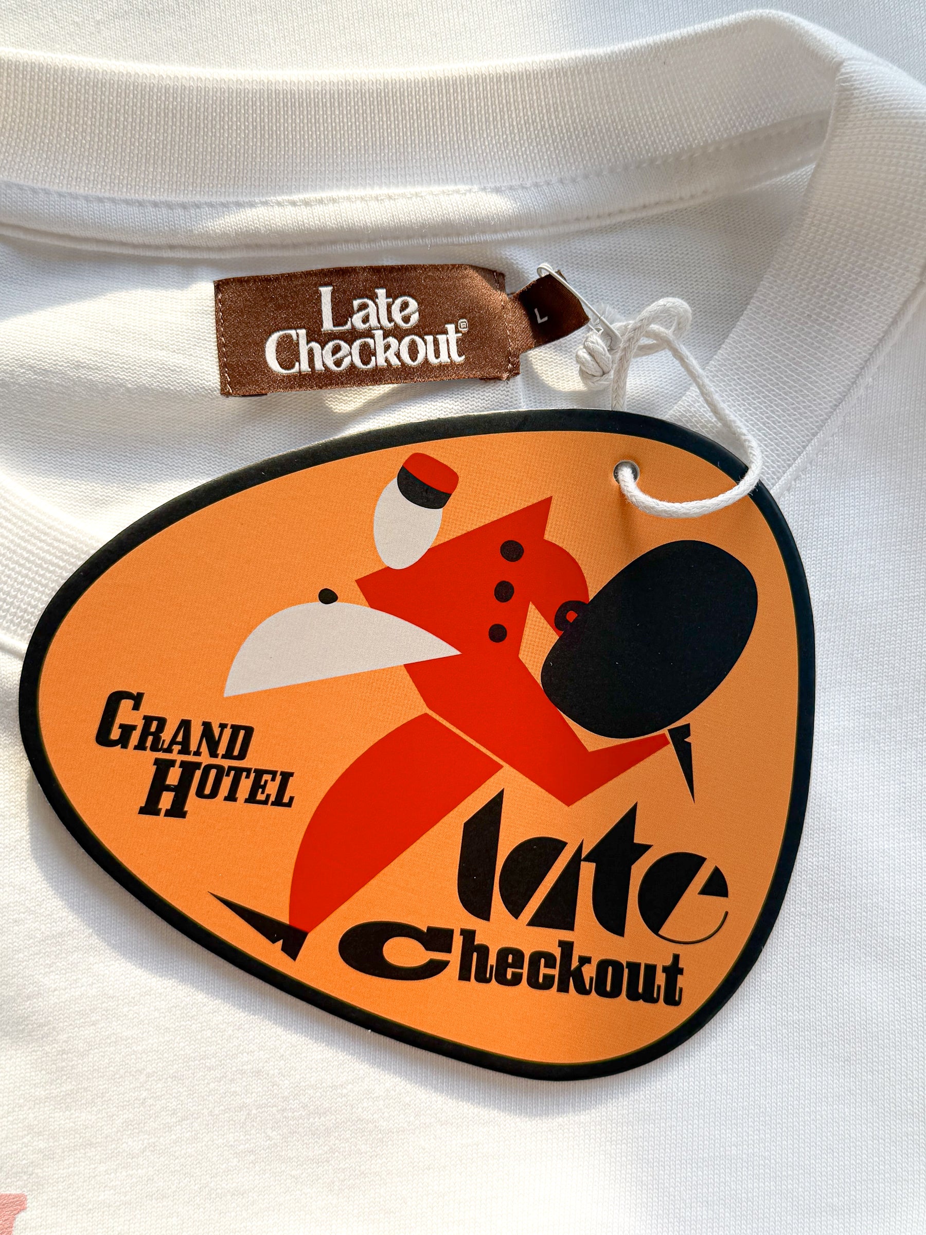Late Checkout White Tee Shirt