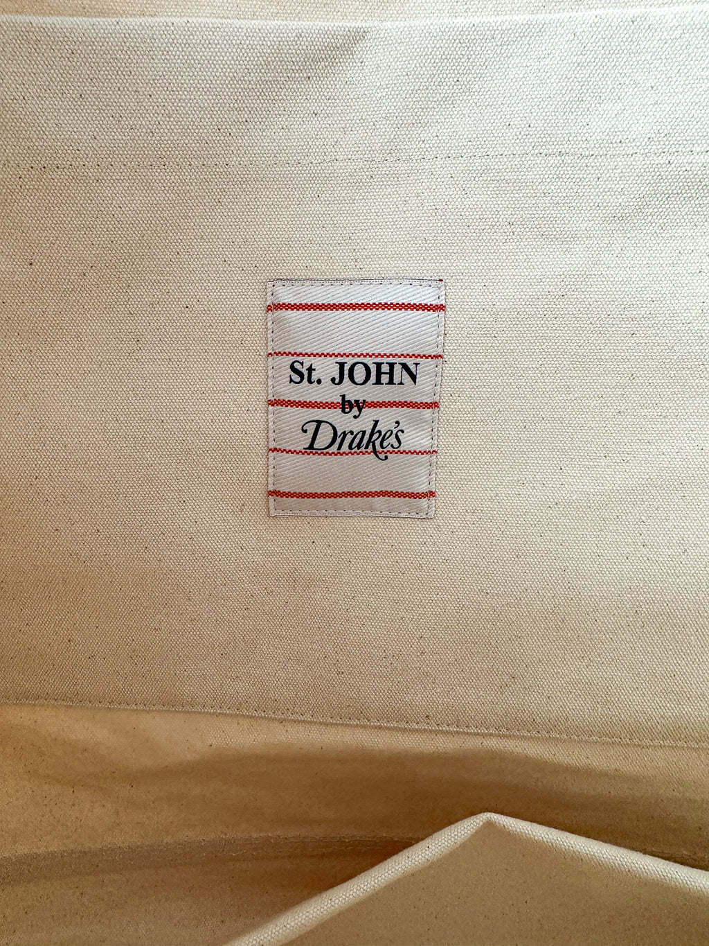 Drake's X St John Ecru Tote Bag