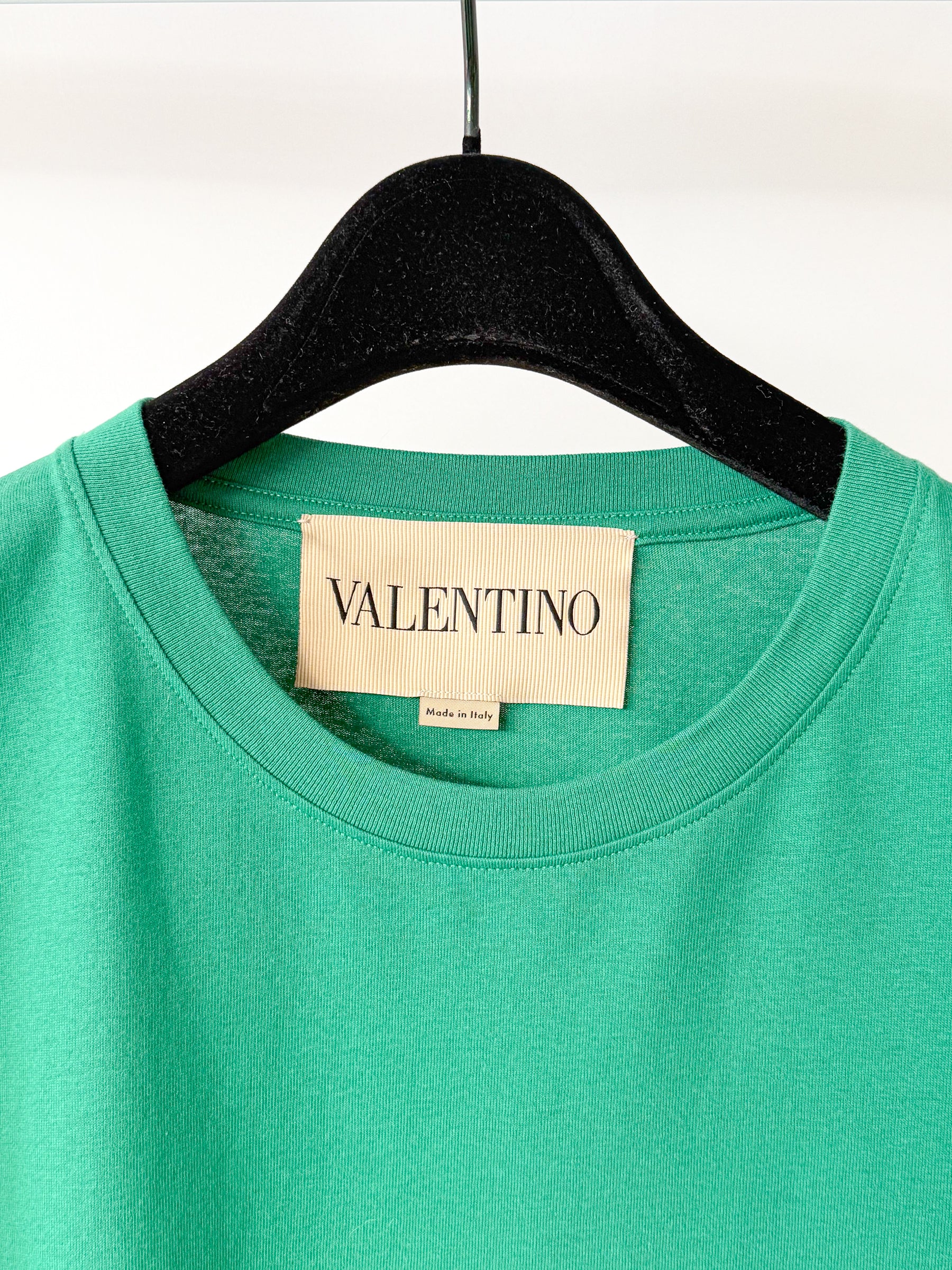 Valentino Green 'Chez Valentino' Print T-shirt