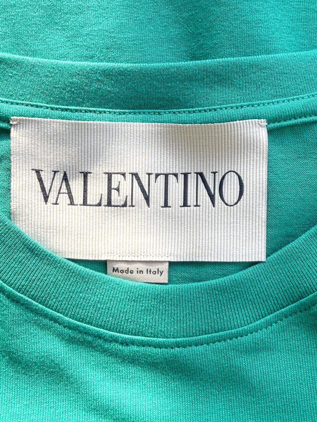 Valentino Green 'Chez Valentino' Print T-shirt