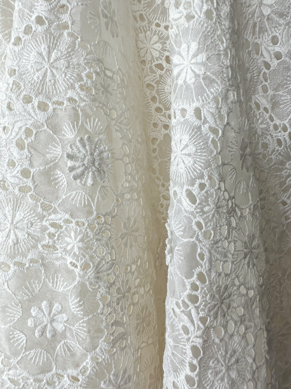 LoveShackFancy Bridal White Romantic Lace Bow Back Wedding Gown - House Of Huntington