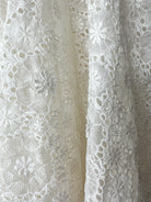 LoveShackFancy Bridal White Romantic Lace Bow Back Wedding Gown - House Of Huntington