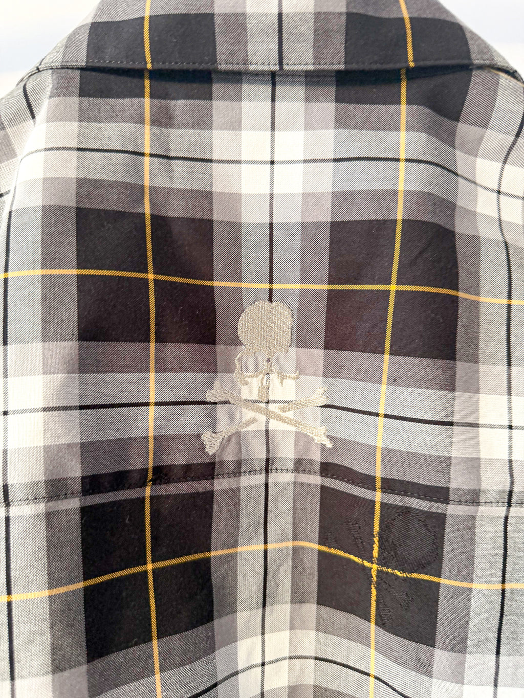 Mastermind World Grey Checked Oversized Shirt Overshirt