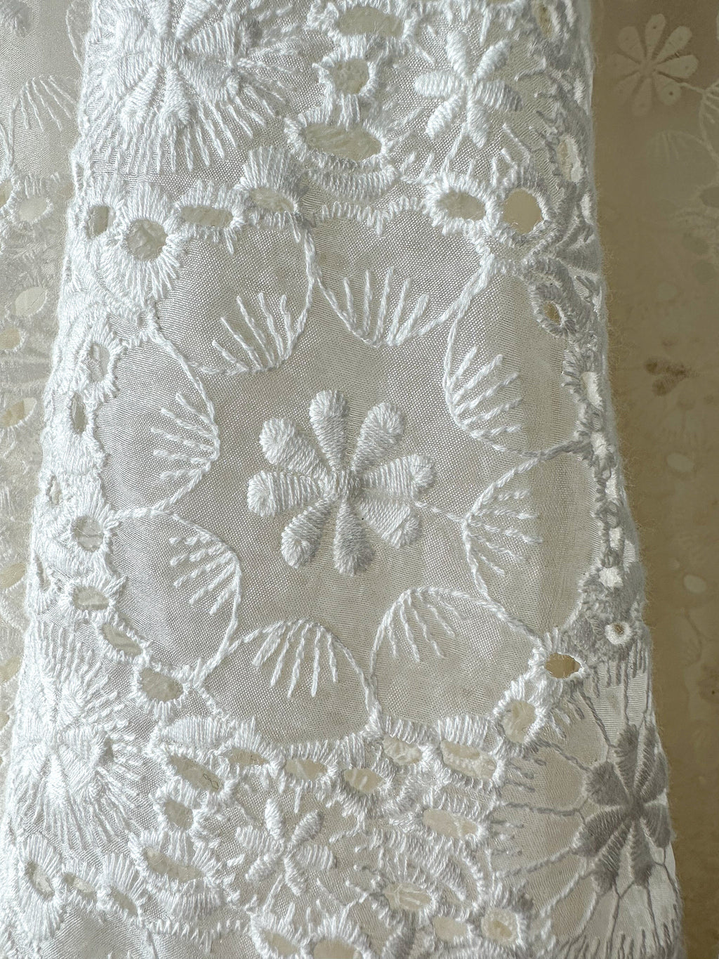 LoveShackFancy Bridal White Romantic Lace Bow Back Wedding Gown - House Of Huntington
