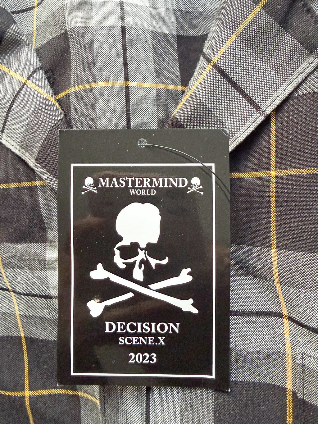 Mastermind World Grey Checked Oversized Shirt Overshirt