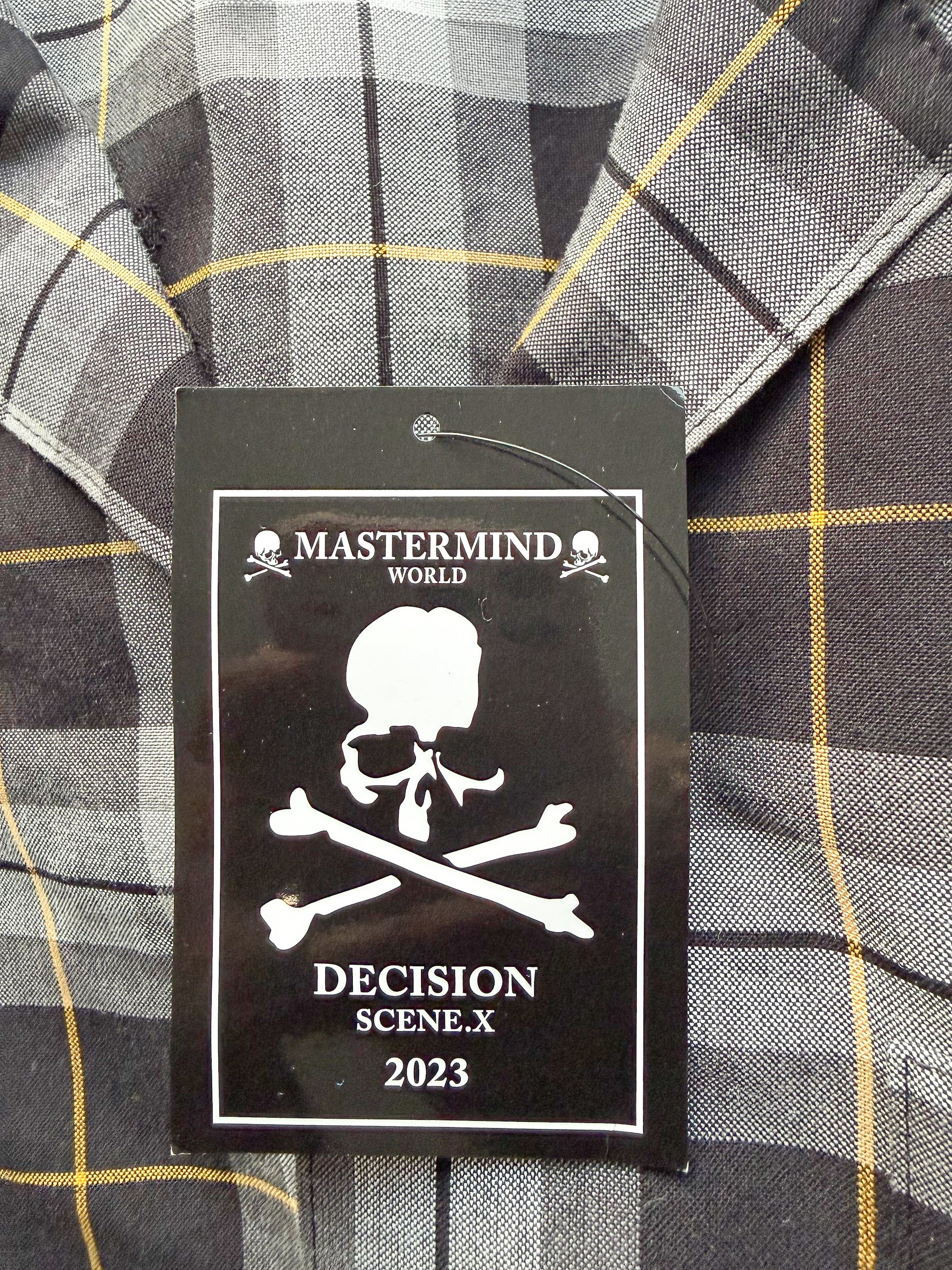 Mastermind World Grey Checked Oversized Shirt Overshirt
