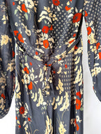 Rixo London Black Trula Floral-Print Maxi Dress