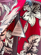 Moncler Astrophy Floral Jacket Burgundy