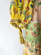 Robe longue Farm Rio à imprimé floral jaune