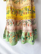 Robe longue Farm Rio à imprimé floral jaune