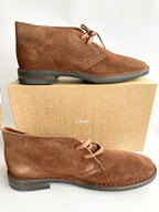 Drake's Clifford Desert Boot Tobacco Roughout Suede with Rubber Sole