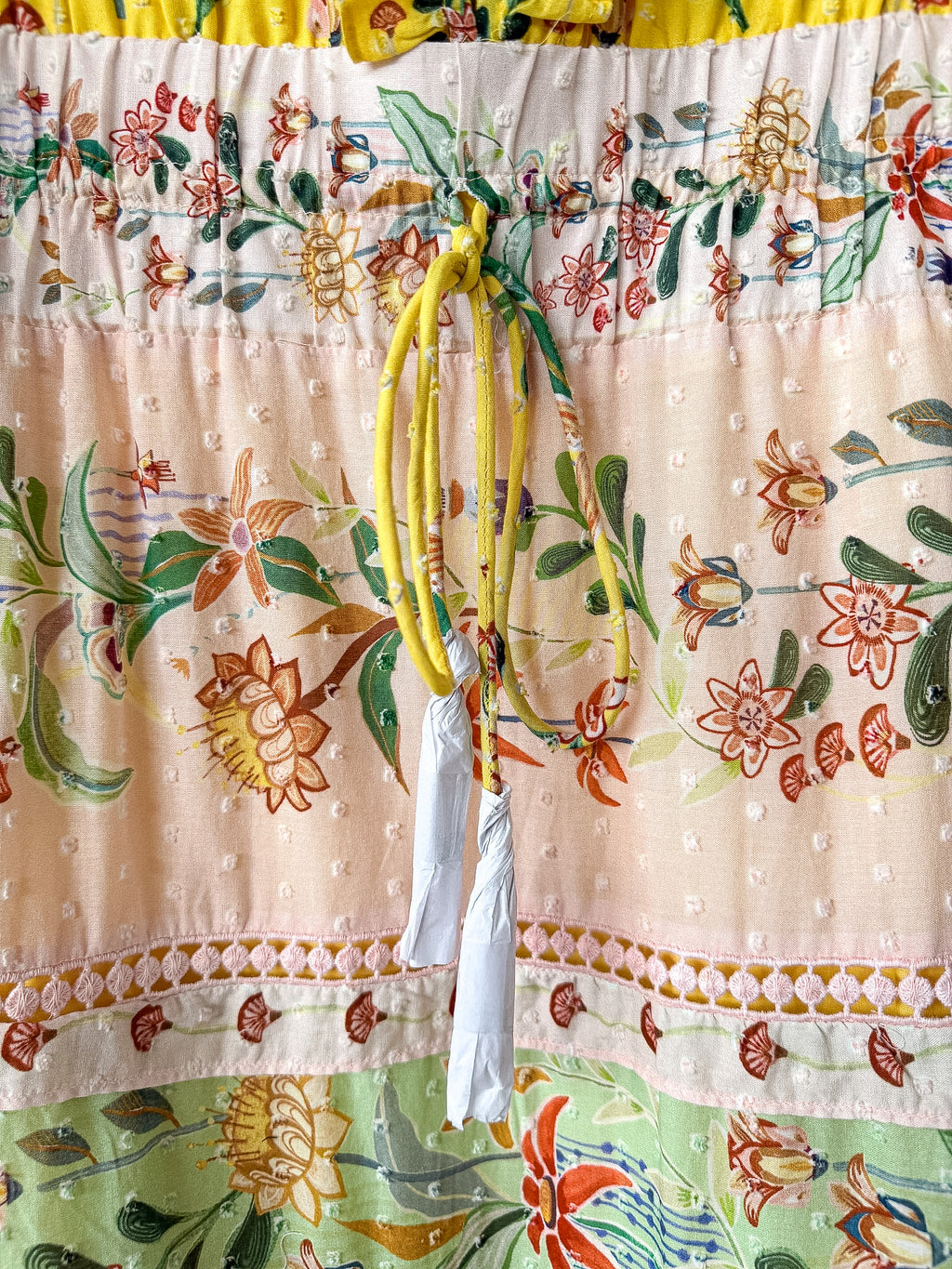Robe longue Farm Rio à imprimé floral jaune