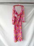 Rixo London Kamilla Pink Seahorse Starfish Print Dress