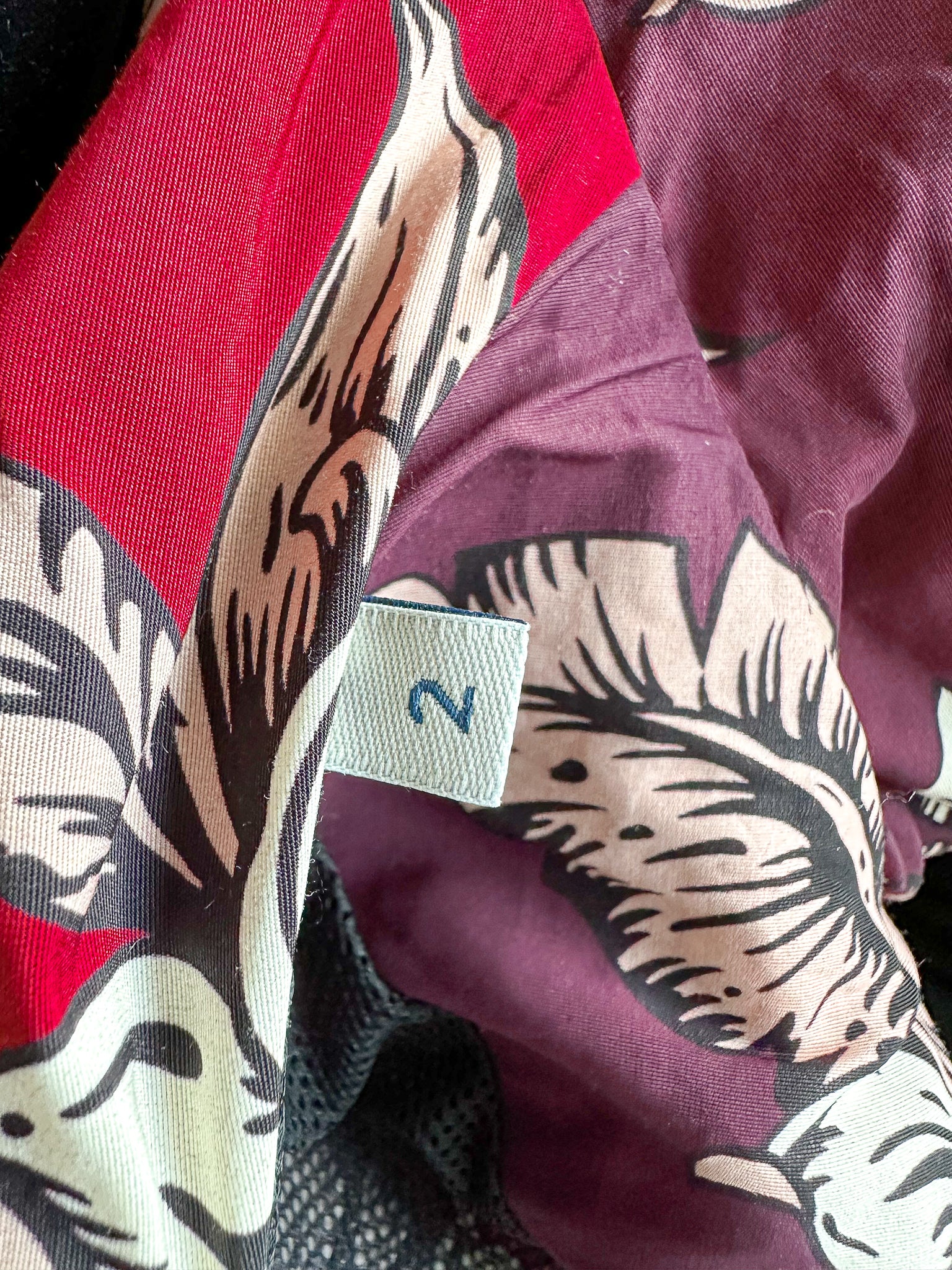 Moncler Astrophy Floral Jacket Burgundy