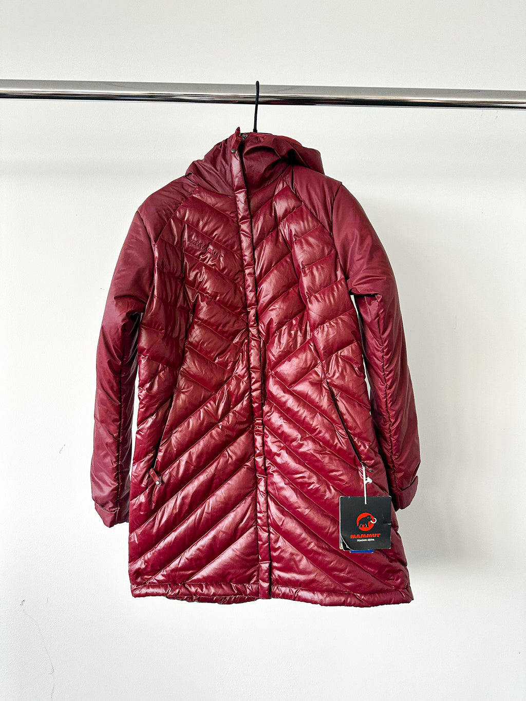 후드가 달린 파카 여성용 마모트 스노우 덕 다운 화이트혼