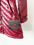 후드가 달린 파카 여성용 마모트 스노우 덕 다운 화이트혼