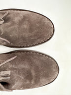 Drake's Clifford Desert Boot Dark Brown Roughout Suede with Rubber Sole