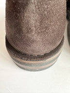 Drake's Clifford Desert Boot Dark Brown Roughout Suede with Rubber Sole