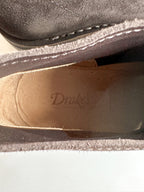 Drake's Clifford Desert Boot Dark Brown Roughout Suede with Rubber Sole