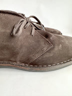 Drake's Clifford Desert Boot Dark Brown Roughout Suede with Rubber Sole
