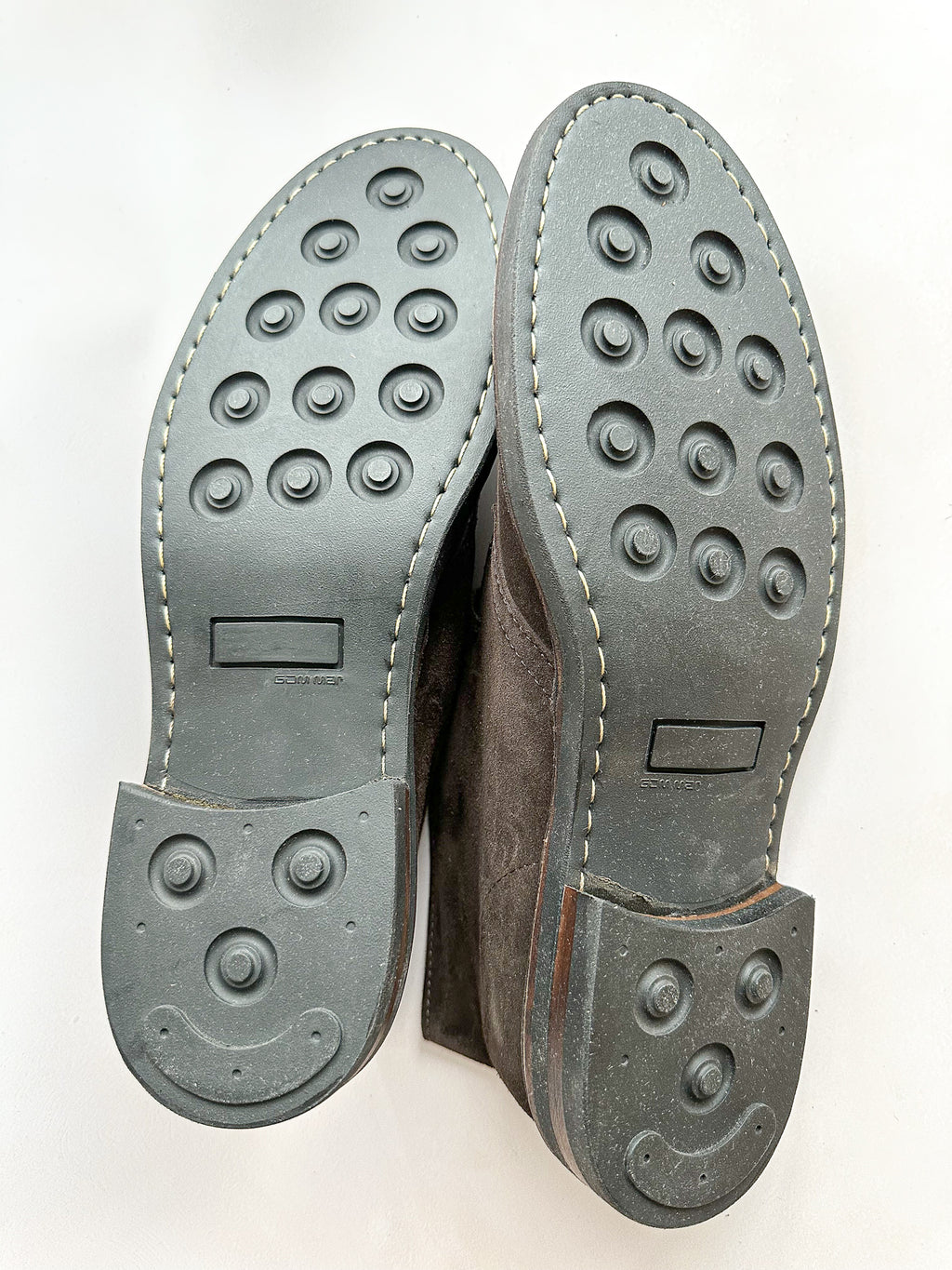 Drake's Clifford Desert Boot Dark Brown Roughout Suede with Rubber Sole