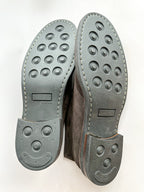 Drake's Clifford Desert Boot Dark Brown Roughout Suede with Rubber Sole