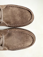 Drake's Crosby Moc-Toe Chukka Boot Brown Suede