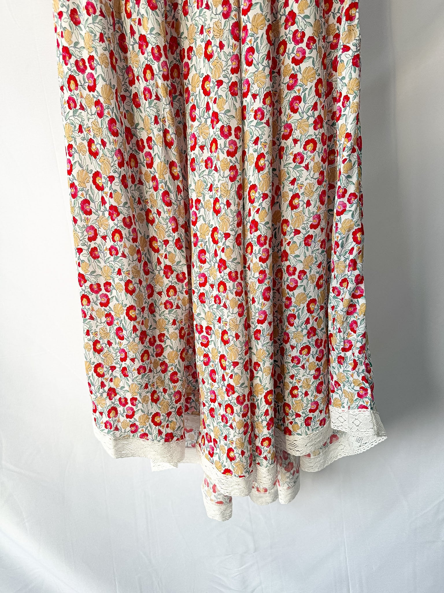 Rixo London Amina Pansy Floral Print Woven Midi Dress