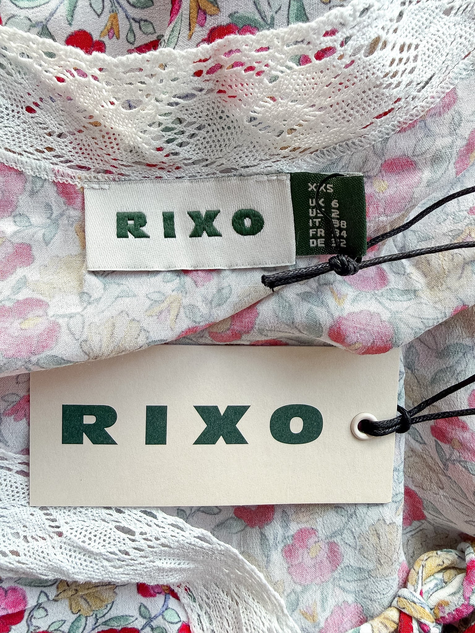 Rixo London Amina Pansy Floral Print Woven Midi Dress