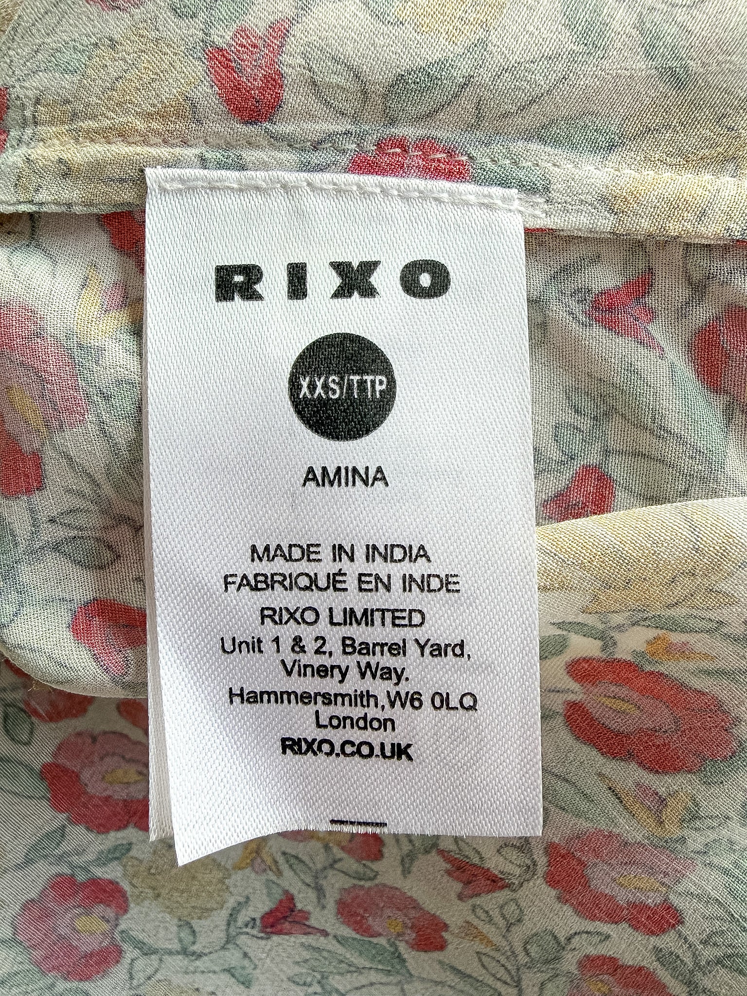 Rixo London Amina Pansy Floral Print Woven Midi Dress