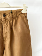 Drake's Brown Single Pleat Chino