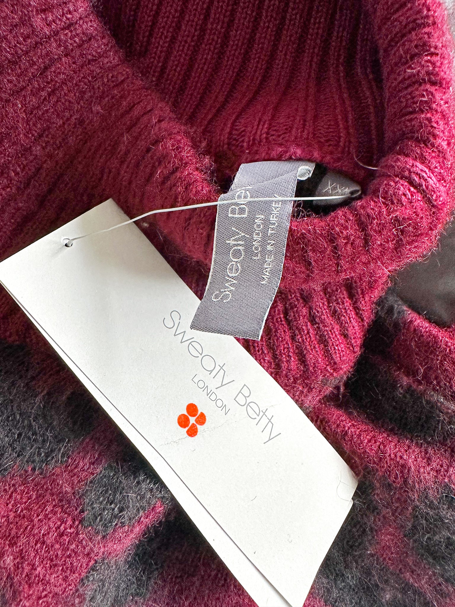 Sweaty Betty Animal Jacquard Turtleneck Sweater