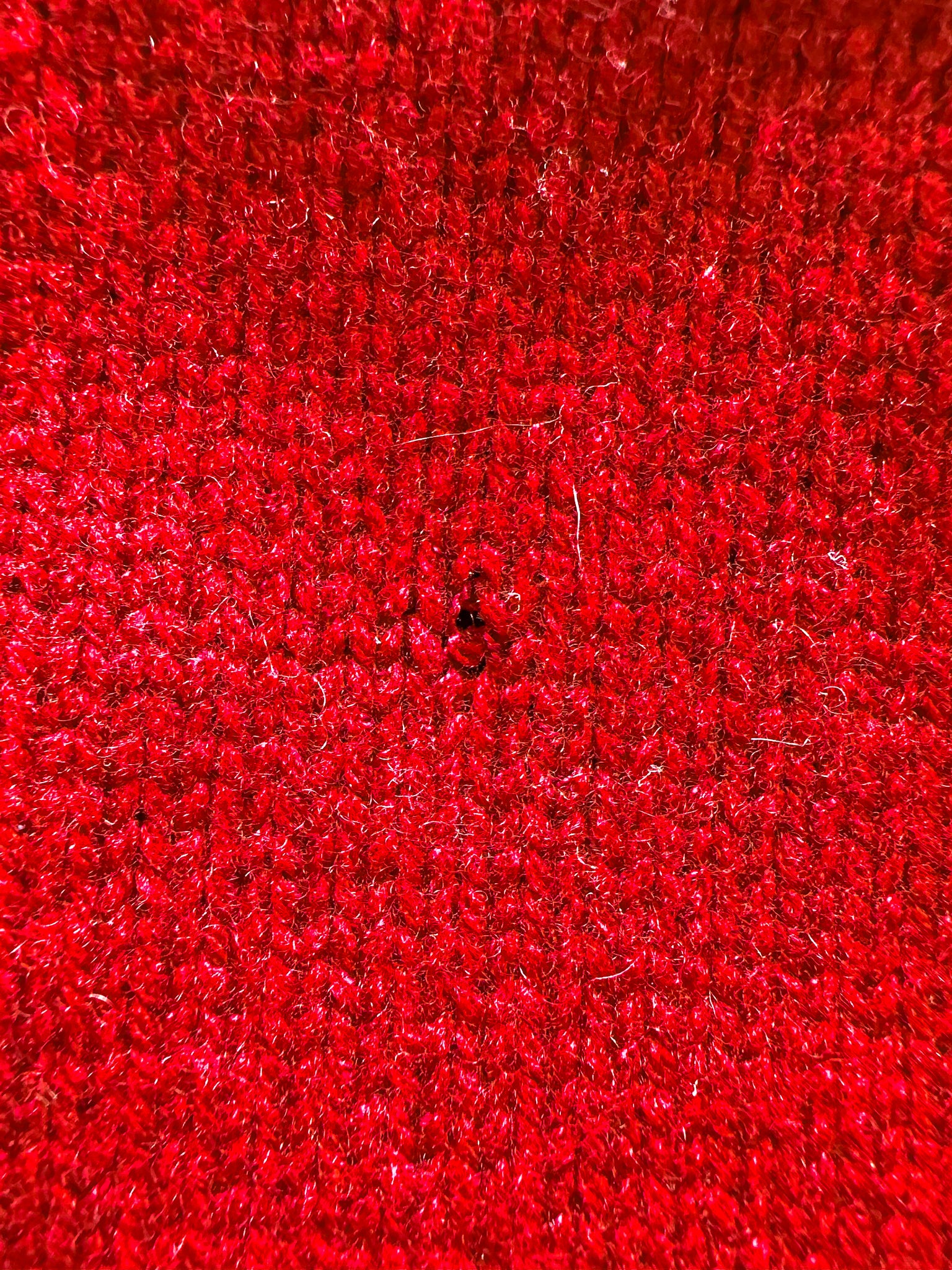 Isabel Marant Etoile Red Fair Isle Knit Merino Wool Blend Oversized Jumper FLAWED