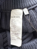 Loewe Layered Skirt Flared Leg Wool Trousers