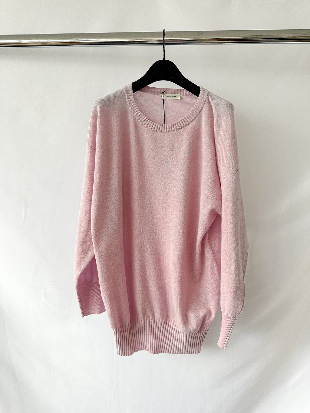 There Was One 100% Cashmere Lavender Long Sleeve Loose Fit Jumper